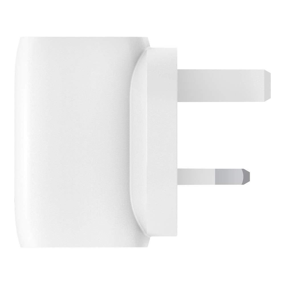 Belkin BOOST CHARGE PRO USB-C GaN Wall Charger 60 Watts - Charger for Apple iPhone 12/11 Pro Max/12/11 Pro/12/12 Mini/XR/XS Max/8/8 Plus, iPad/iPad Pro, MacBook Air/Pro & other USB-C Devices - White