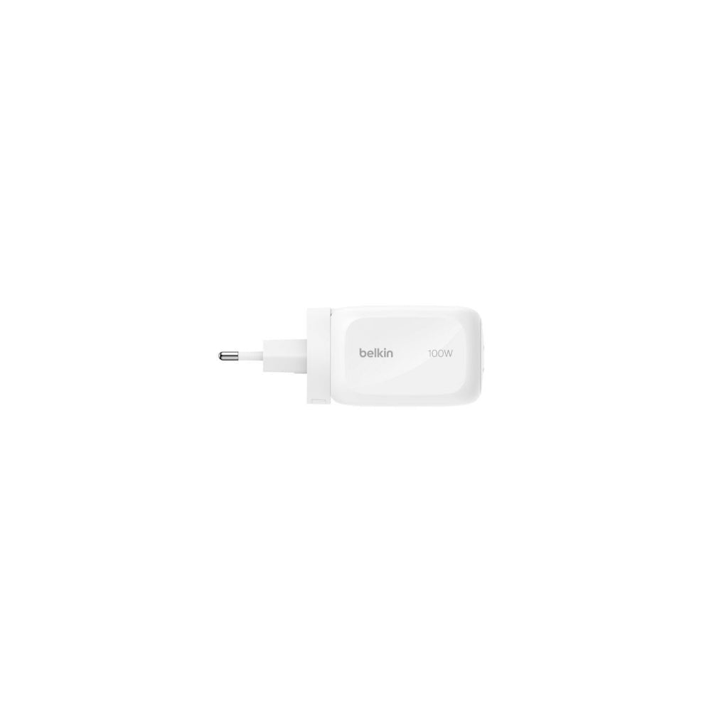 Belkin BoostCharge Pro 3-Port GaN Wall Charger 100W + Travel Adapters | PD Fast Charger, Compact Wall Charger w/ International Plugs,for iPhone, Samsung, iPad, Tablets, MacBook and USB-C Devices