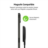 Belkin Magnetic Wireless Charger Pad 7.5W - MagSafe Compatible, Safe and Secure, for Apple iPhone 12 Mini, iPhone 12, iPhone 12 Pro, iPhone 12 Pro Max - Black