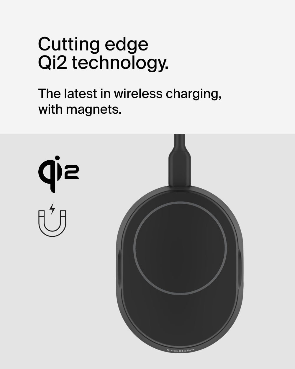 BELKIN Wireless Charger Qi2 Boost Charge Pro 15W F
