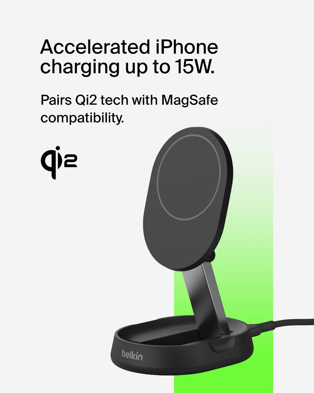 BELKIN Wireless Charger Qi2 Boost Charge Pro 15W F