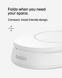 Belkin BoostCharge Pro Convertible Magnetic Wireless Charging Stand w/ Qi2 15W, PD Fast Charger, Adjustable Pad or Stand Mode, for iPhone 15/14/13/12 Pro Max Plus, S24/23 Ultra iOS & Android - White