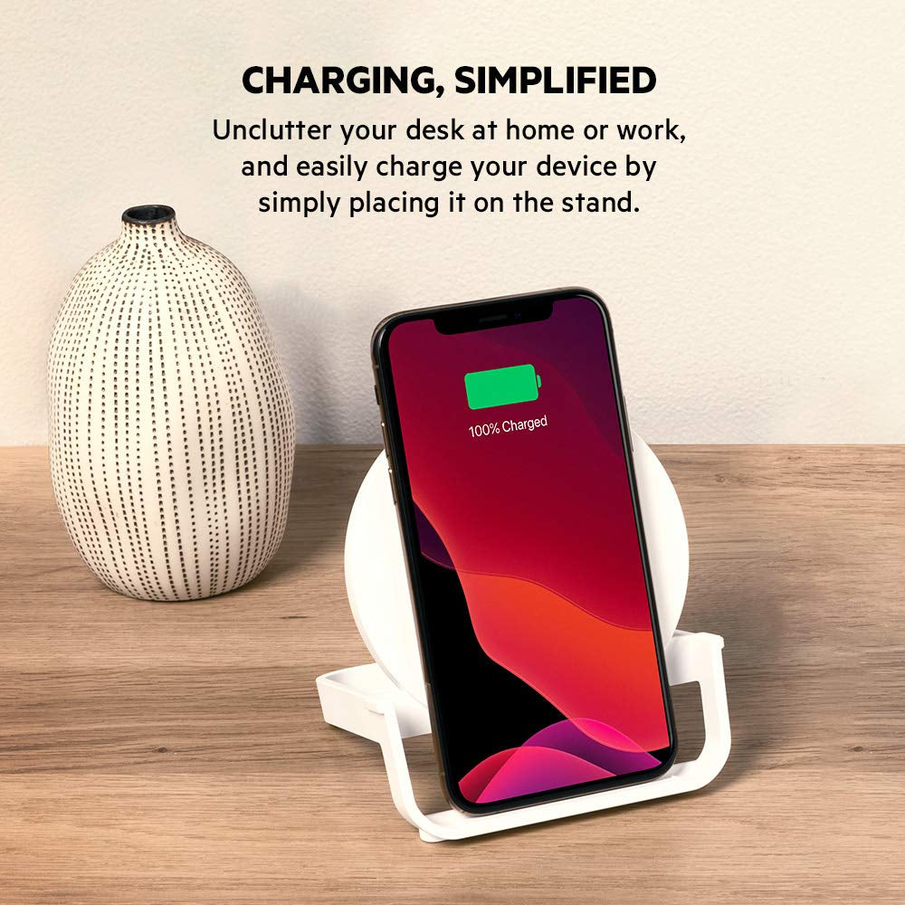 [OPEN BOX] BELKIN Boost Up Wireless Charging Stand 10W for Qi-enabled Devices - White