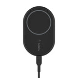 شاحن سيارة لاسلكي مغناطيسي من بيلكين بوست تشارج بقوة 10 واط - يتضمن كابل USB-C + محول طاقة للسيارة بقوة 20 واط - أسود