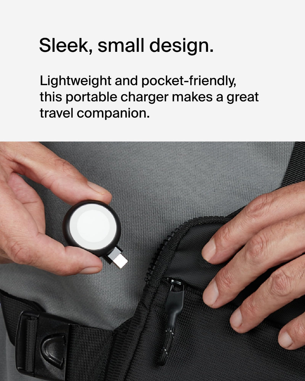 شاحن لاسلكي من بيلكين، محول ساعة أبل، منفذ USB-C، شحن سريع، أسود