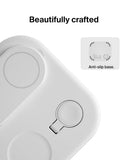Belkin MagSafe Charger, BoostCharge 3-in-1 Magnetic Foldable Charger with Qi2 15W - MagSafe-Compatible Fast Charger for iPhone 16, 15, Apple Watch, AirPods with Non-Slip Base, PSU Included - White