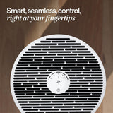 BLUEAIR Blue Max 3350i | Hi-Performance Air Purifier, 3-Stage Filtration, Collects Dust, Gas, Pet Hair, VOCs, Washable Fabric Pre-Filter, for Home/Office – Up to 500 sqf Room size - White Grey