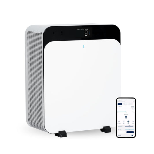 BLUEAIR Classic Pro CP7i| Premium Air Purifier w/ HINS LED Technology, for Home, Office w/ Extra Large Room, Cleans against Virus, Bacteria, Pet Allergens, Odors, Dust & Smoke, Wifi Connect - White