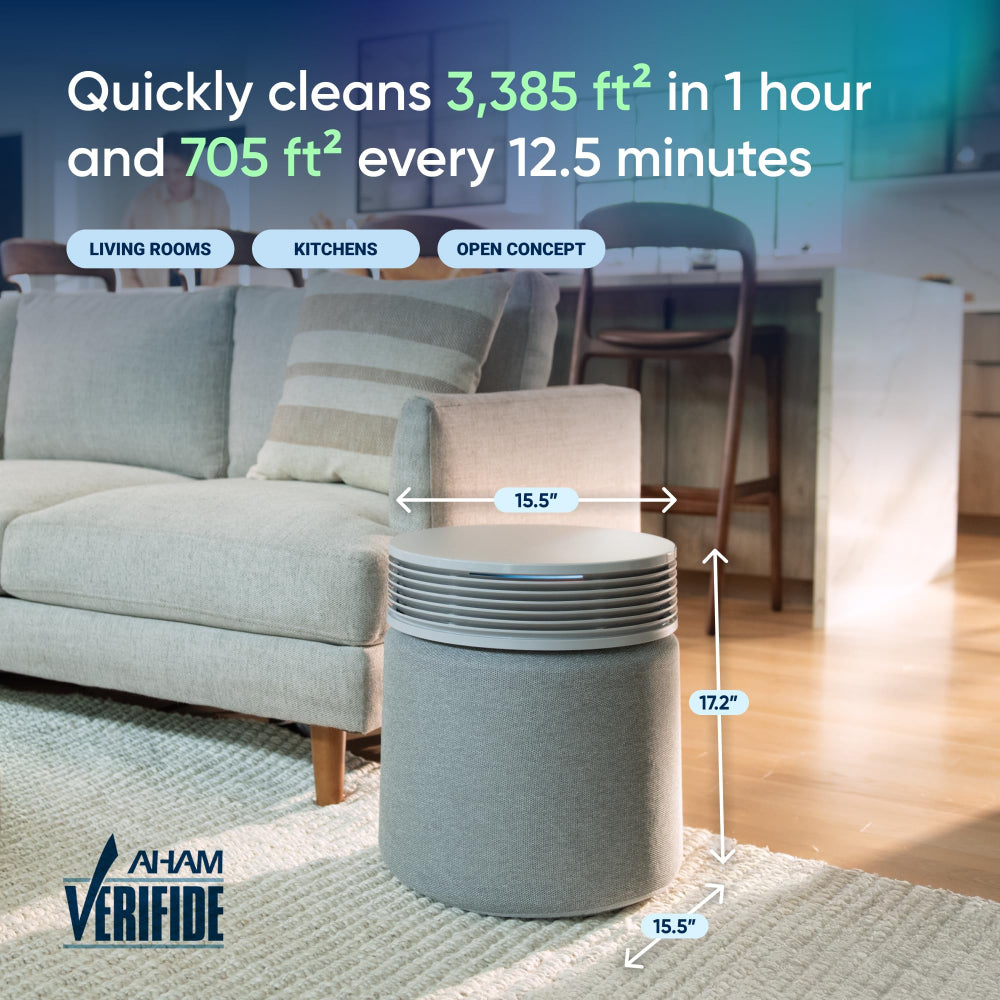 جهاز تنقية الهواء بلو إير، أزرق 4.0، كبير، رمادي فاتح