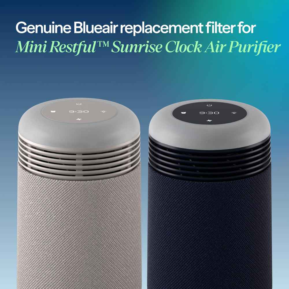 Blueair Mini Restful Particle + Carbon Genuine Replacement HEPA Filter, Removes 99.97% of Airborne Particles, Virus, Bacteria, Odor, Smoke, Easy Replacement, 9-12 months of use - 1pc