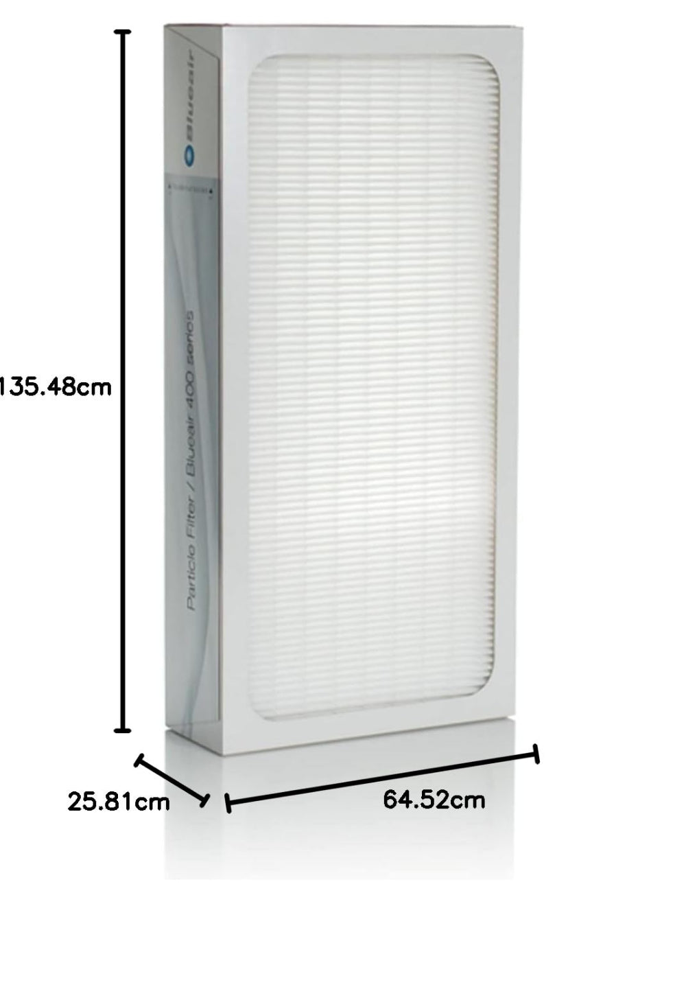 BLUEAIR Particle Filter| Replacement Filter for Classic 400 Series, Works w/ Classic 402, 403, 405, 410, 450E, 455EB, 480i, Removes 99.97% of Airborne Particles, 6-12 months of use - White - 1pc