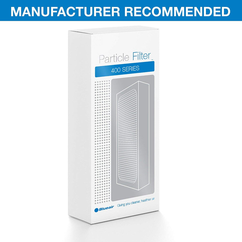 BLUEAIR Particle Filter| Replacement Filter for Classic 400 Series, Works w/ Classic 402, 403, 405, 410, 450E, 455EB, 480i, Removes 99.97% of Airborne Particles, 6-12 months of use - White - 1pc
