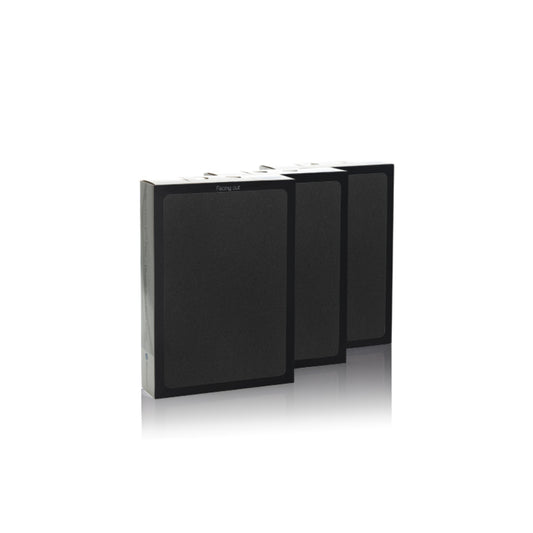 BLUEAIR Smokestop Filter Set| Replacement Filters for Classic 500/600 Series, Works w/ Classic 501, 503, 505, 510, 550E, 555EB, 580i, 601, 603, 605, 650E & 680i, 6-12 months of use - Black - 3pcs