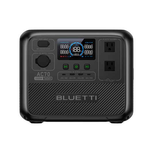 محطة الطاقة المحمولة BLUETTI AC70 | 1000 واط 768 واط/ساعة