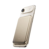 BMX SolidSafe™ Air 5K Magnetic Power Bank| Slim 6.8mm Semi-Solid Qi2, TSA Flight Approved, 15W/20W Wireless/Wired, USB-C Fast Charging, for iPhone 18/17/16/15 MagSafe Phones & Cases - Gold