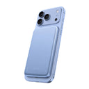 BMX SolidSafe™ Air 5K Magnetic Power Bank| Slim 6.8mm Semi-Solid Qi2, TSA Flight Approved, 15W/20W Wireless/Wired, USB-C Fast Charging, for iPhone 18/17/16/15 MagSafe Phones & Cases - Light Blue