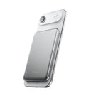 BMX SolidSafe™ Air 5K Magnetic Power Bank| Slim 6.8mm Semi-Solid Qi2, TSA Flight Approved, 15W/20W Wireless/Wired, USB-C Fast Charging, for iPhone 18/17/16/15 MagSafe Phones & Cases - Silver