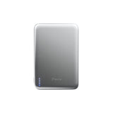 BMX SolidSafe™ Air 5K Magnetic Power Bank| Slim 6.8mm Semi-Solid Qi2, TSA Flight Approved, 15W/20W Wireless/Wired, USB-C Fast Charging, for iPhone 18/17/16/15 MagSafe Phones & Cases - Silver