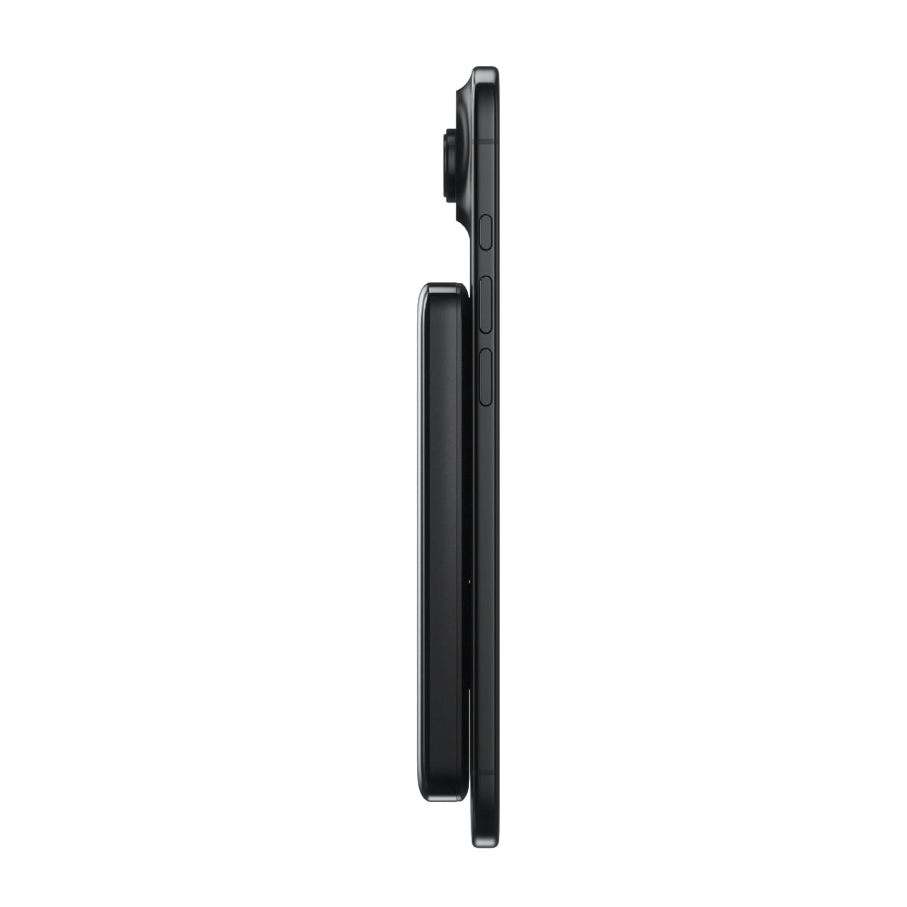 BMX SolidSafe™ Air 10K Magnetic Power Bank| Slim 13mm Semi-Solid Qi2.2 TSA Flight Approved, 15W/30W Wireless/Wired, USB-C Fast Charging for iPhone 18/17/16/15 MagSafe Phones & Cases - Black
