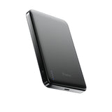 BMX SolidSafe™ Air 10K Magnetic Power Bank| Slim 13mm Semi-Solid Qi2.2 TSA Flight Approved, 15W/30W Wireless/Wired, USB-C Fast Charging for iPhone 18/17/16/15 MagSafe Phones & Cases - Black