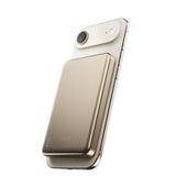 BMX SolidSafe™ Air 10K Magnetic Power Bank| Slim 13mm Semi-Solid Qi2.2 TSA Flight Approved, 15W/30W Wireless/Wired, USB-C Fast Charging for iPhone 18/17/16/15 MagSafe Phones & Cases - Gold