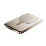 BMX SolidSafe™ Air 10K Magnetic Power Bank| Slim 13mm Semi-Solid Qi2.2 TSA Flight Approved, 15W/30W Wireless/Wired, USB-C Fast Charging for iPhone 18/17/16/15 MagSafe Phones & Cases - Gold