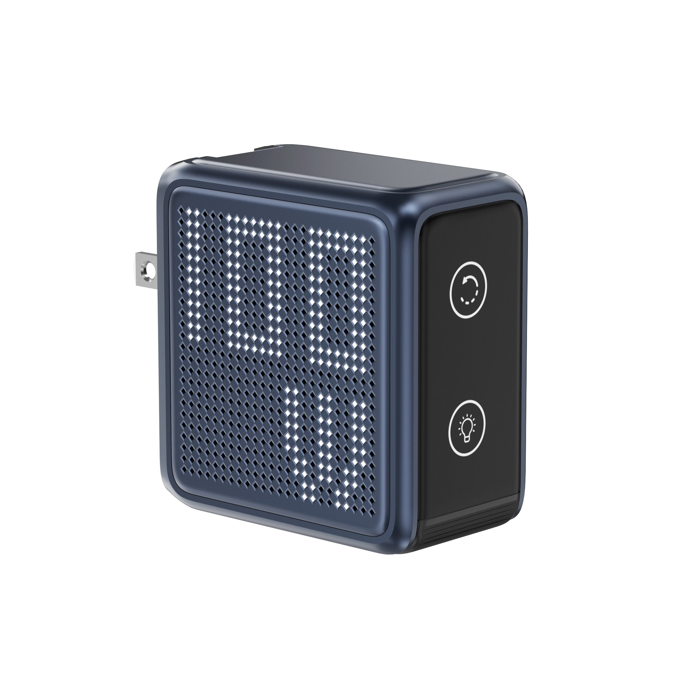 BMX GaNsta 100W Laptop World Charger | GaN Fast Charger, Pixel Display, Multi-Port USB-C Charging with Travel Adapters, for MacBook Pro/Air, Laptops, 2-in-1, Tablets, Smartphones, Headphones, Blue