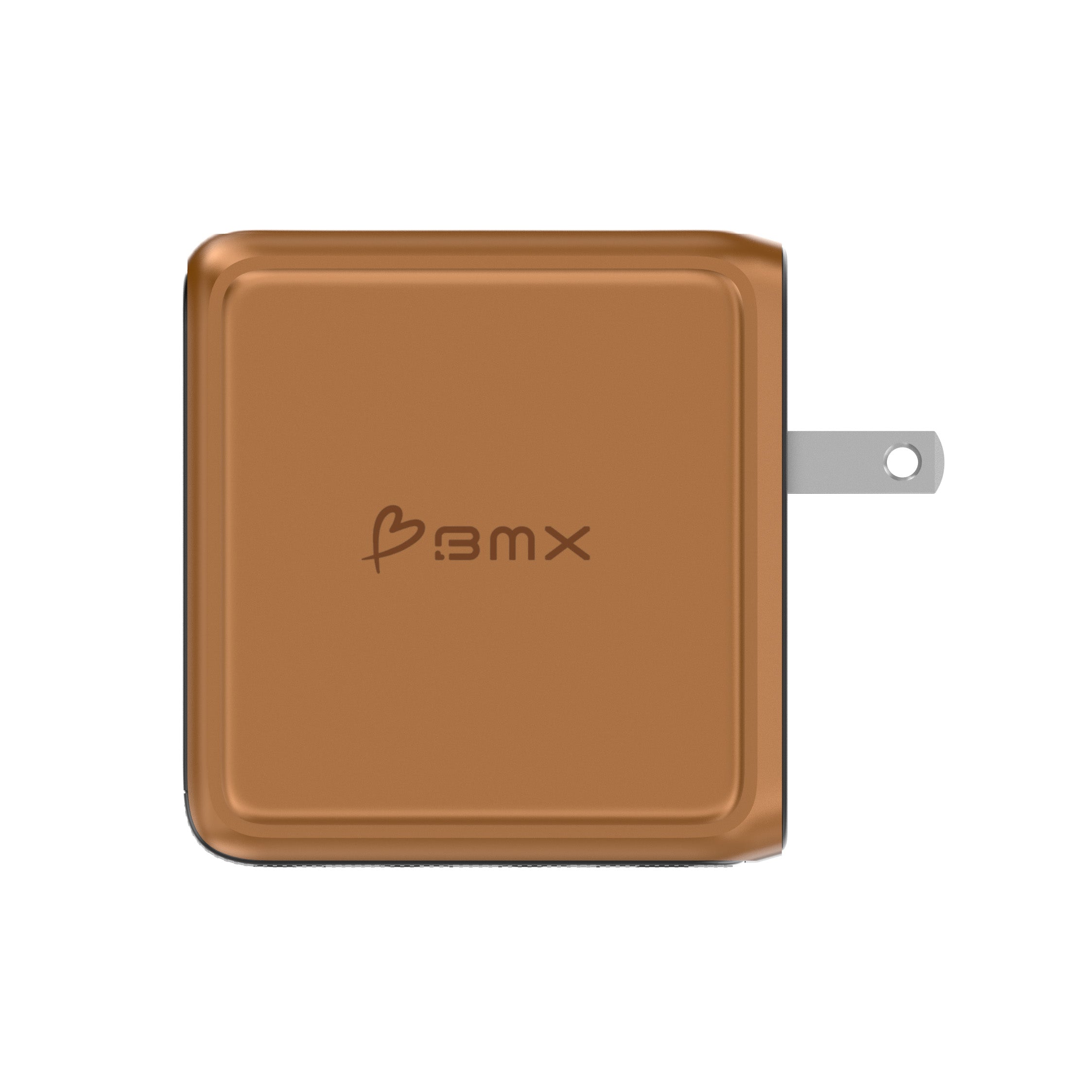 BMX GaNsta 100W Laptop World Charger | GaN Fast Charger, Pixel Display, Multi-Port USB-C Charging with Travel Adapters, for MacBook Pro/Air, Laptops, 2-in-1, Tablets, Smartphones, Headphones, Orange