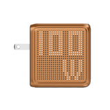 BMX GaNsta 100W Laptop World Charger | GaN Fast Charger, Pixel Display, Multi-Port USB-C Charging with Travel Adapters, for MacBook Pro/Air, Laptops, 2-in-1, Tablets, Smartphones, Headphones, Orange