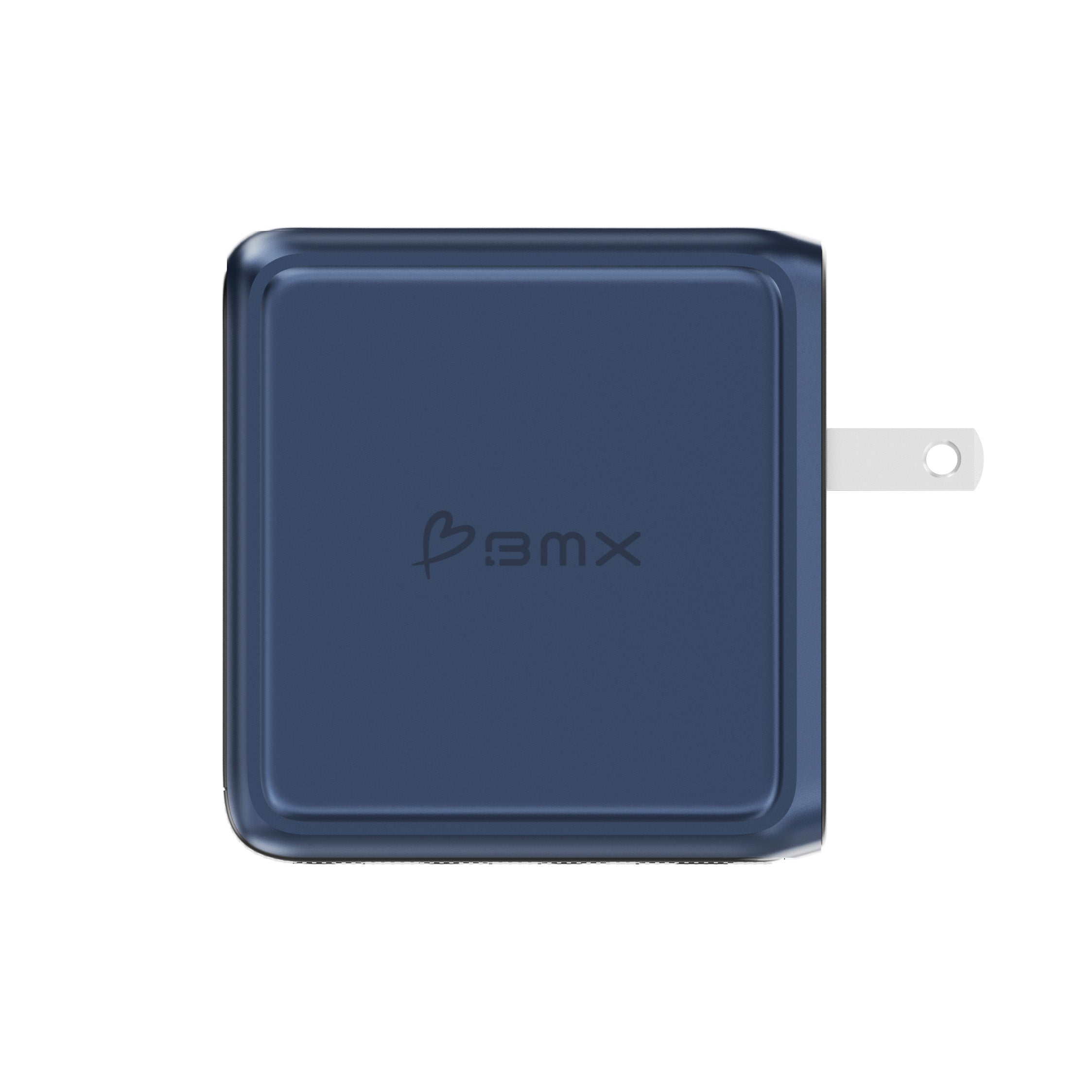 BMX GaNsta 140W Laptop World Charger | GaN Fast Charger, Pixel Display, Multi-Port USB-C Charging with Travel Adapters, for MacBook Pro/Air, Laptops, 2-in-1, Tablets, Smartphones, Headphones, Blue