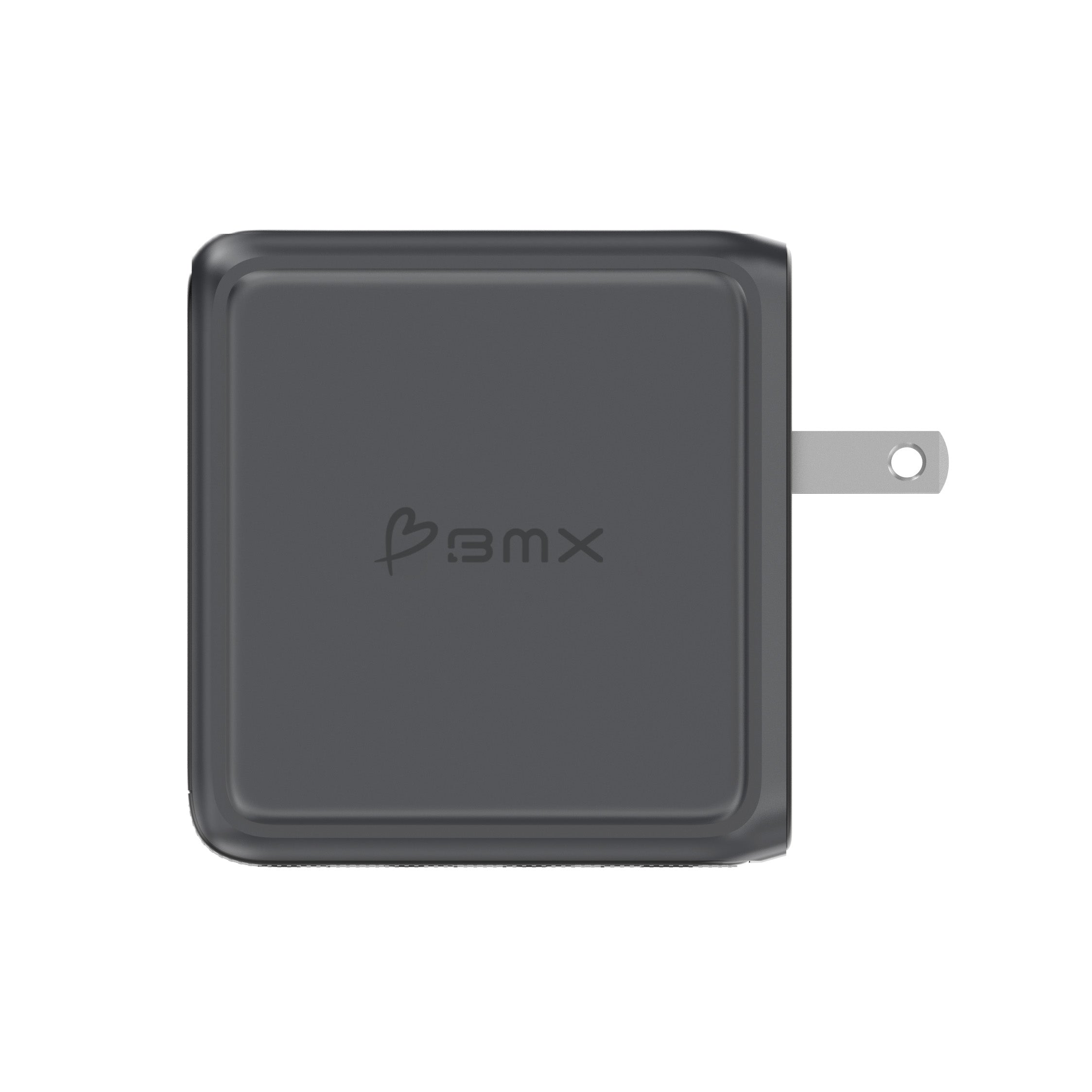 BMX GaNsta 140W Laptop World Charger | GaN Fast Charger, Pixel Display, Multi-Port USB-C Charging with Travel Adapters, for MacBook Pro/Air, Laptops, 2-in-1, Tablets, Smartphones, Headphones, Gray