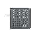BMX GaNsta 140W Laptop World Charger | GaN Fast Charger, Pixel Display, Multi-Port USB-C Charging with Travel Adapters, for MacBook Pro/Air, Laptops, 2-in-1, Tablets, Smartphones, Headphones, Gray