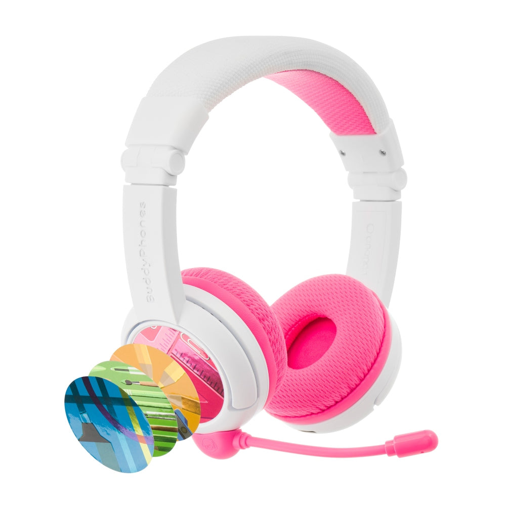 BUDDYPHONES School Plus Wireless Headphone - Pink