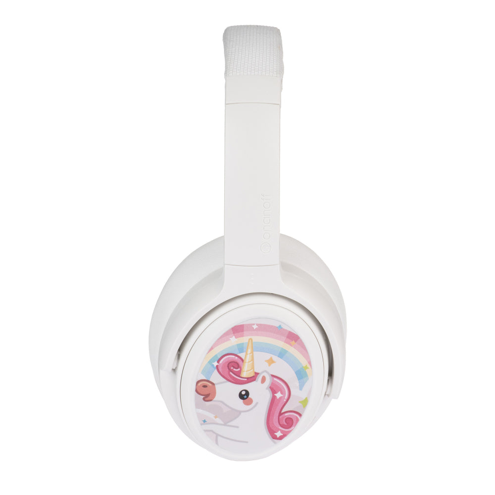 BUDDYPHONES ComosFun Active Noise Cancellation Wireless Bluetooth Headphone for Kid - White