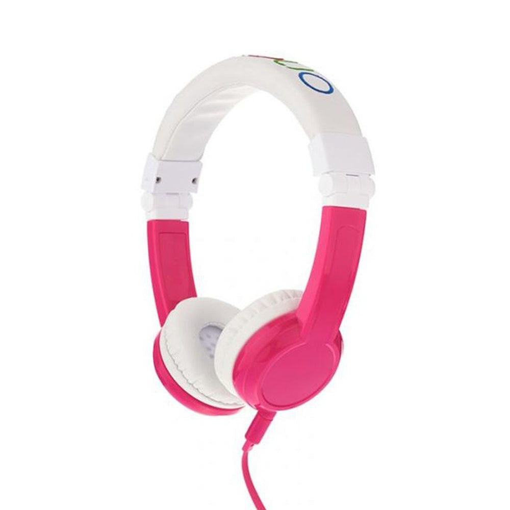 [OPEN BOX] BUDDYPHONES Explore Non-Foldable Headphones with Mic - Pink