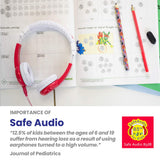BuddyPhones - Explore Foldable Headphones with Mic - Red