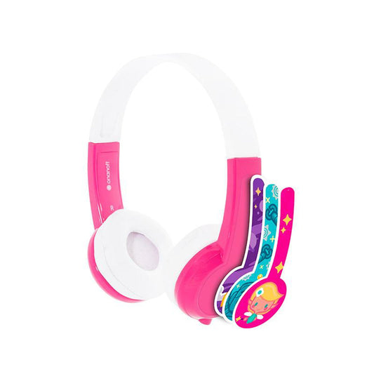 [OPEN BOX] BUDDYPHONES Explore Non-Foldable Headphones with Mic - Pink