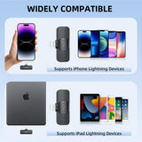 BOYA BY-V1 Wireless Lavalier Microphone System, 164ft Range, Lapel Microphone for iPhone,Andriod iPad - Cordless Omnidirectional Mini Clip-On Mic for Interview Video Podcast Vlogging YouTube
