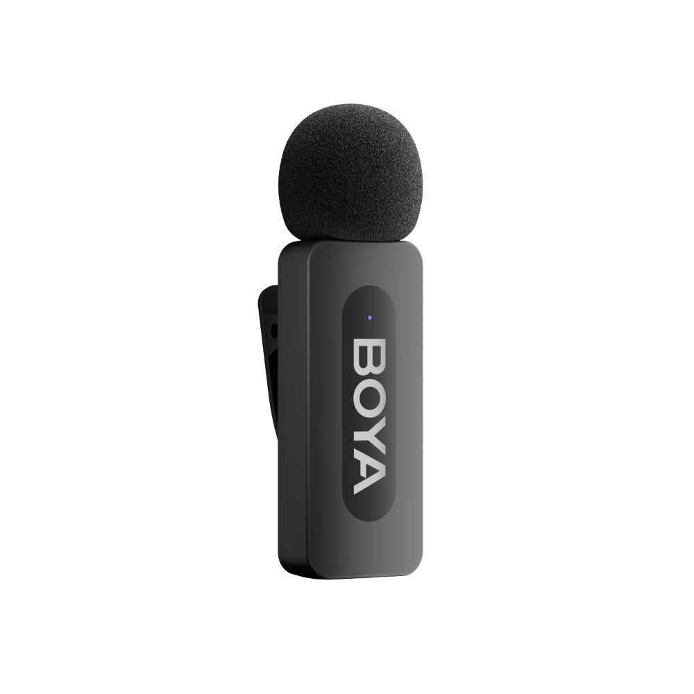 BOYA V30 Wireless Lavalier Microphone for iPhone/Android/PC/Laptop with USB-C Port, 36H Battery Life with Charging Case, Noise Canceling Clip on Lapel Microphone Wireless Mini Mic for Video Recording