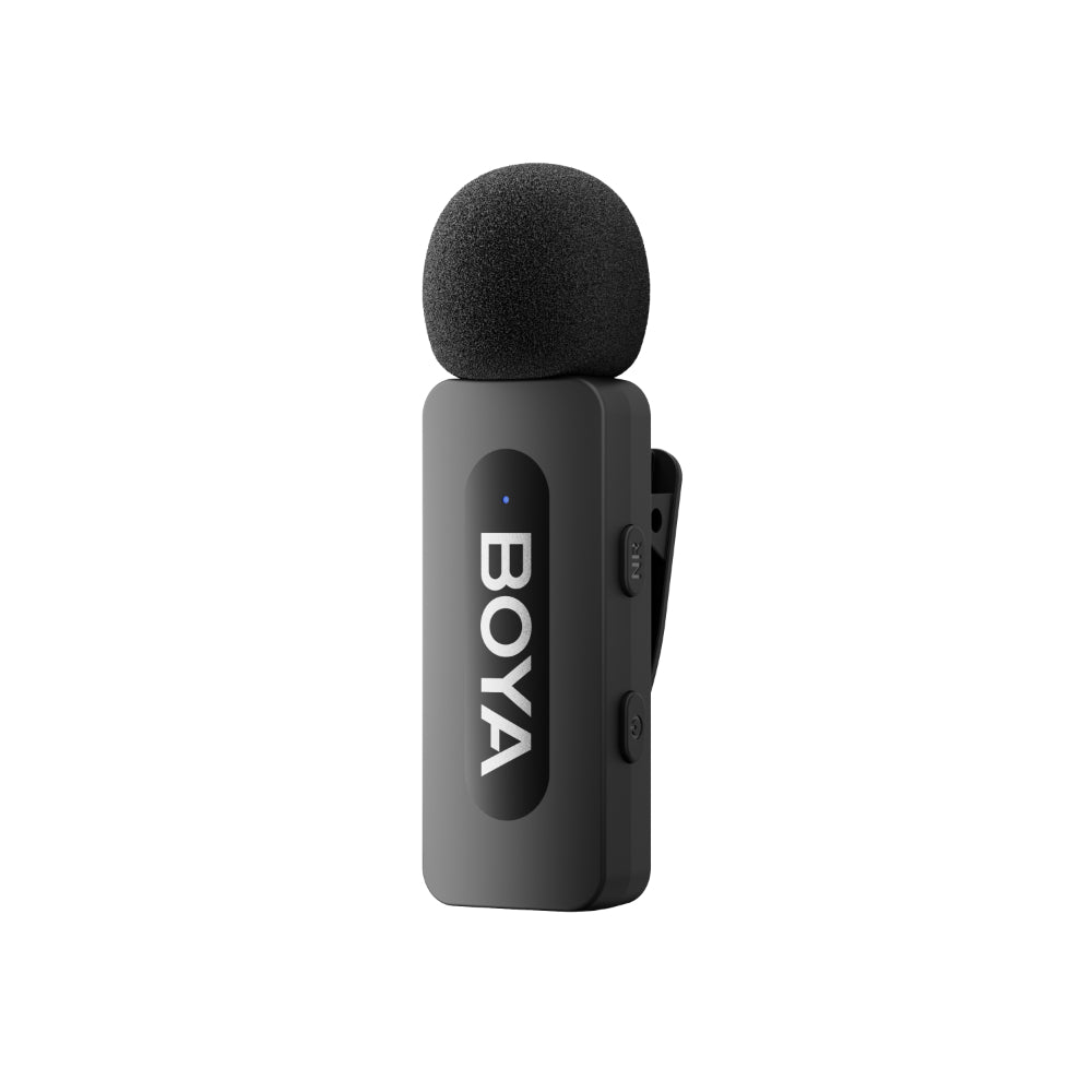 BOYA V30 Wireless Lavalier Microphone for iPhone/Android/PC/Laptop with USB-C Port, 36H Battery Life with Charging Case, Noise Canceling Clip on Lapel Microphone Wireless Mini Mic for Video Recording