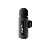BOYA V30 Wireless Lavalier Microphone for iPhone/Android/PC/Laptop with USB-C Port, 36H Battery Life with Charging Case, Noise Canceling Clip on Lapel Microphone Wireless Mini Mic for Video Recording