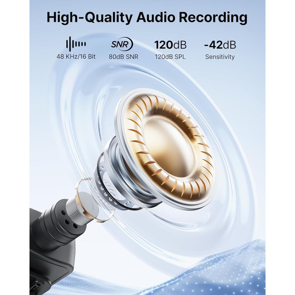 BOYA V30 Wireless Lavalier Microphone for iPhone/Android/PC/Laptop with USB-C Port, 36H Battery Life with Charging Case, Noise Canceling Clip on Lapel Microphone Wireless Mini Mic for Video Recording