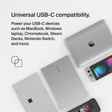 Belkin Connect 100W USB-C Core GaN Power Adapter, Fast-Charging Adapter w/ Universal USB-C Compatibility, 100W Power Delivery, 8ft Power Cable for Gaming, MacBook Pro, PC Laptops, Chromebook - Black