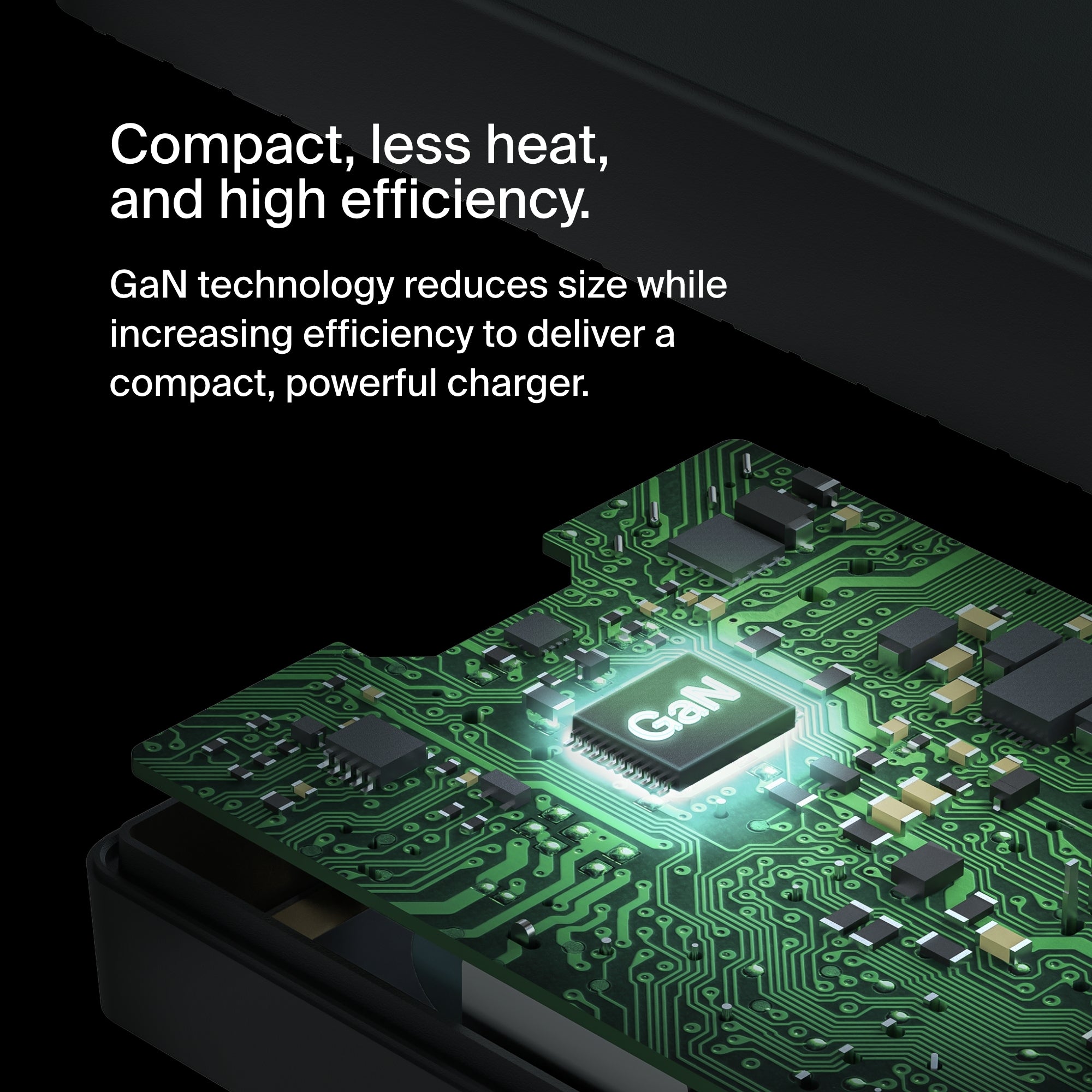 Belkin Connect 100W USB-C Core GaN Power Adapter, Fast-Charging Adapter w/ Universal USB-C Compatibility, 100W Power Delivery, 8ft Power Cable for Gaming, MacBook Pro, PC Laptops, Chromebook - Black