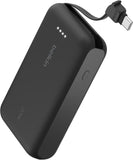 BELKIN BoostCharge Power Bank 10K with Integrated USB-C Cable| Portable Dual Fast Charger, Smart Protect, 1x USB-C port, for iPhone 16/15, iPads, Airpods, Galaxy SA25/24, USB-C Devices- Black