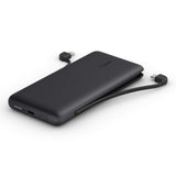 بنك طاقة بيلكين بوست تشارج 10K بتقنية الشحن السريع PD مع منفذ لايتنينج مدمج ومنفذ USB-C - أسود