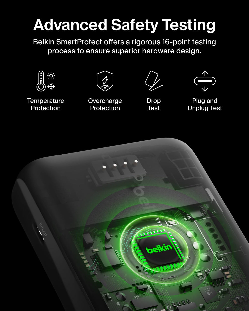 BELKIN Powerbank 20K w/ Integrated Cable Black