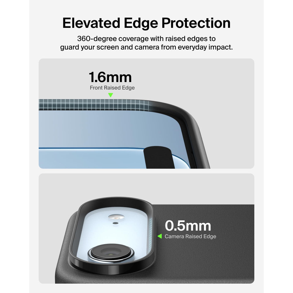 جراب حماية بيلكين لهاتف آيفون 17 إير شيرفورس، أسود