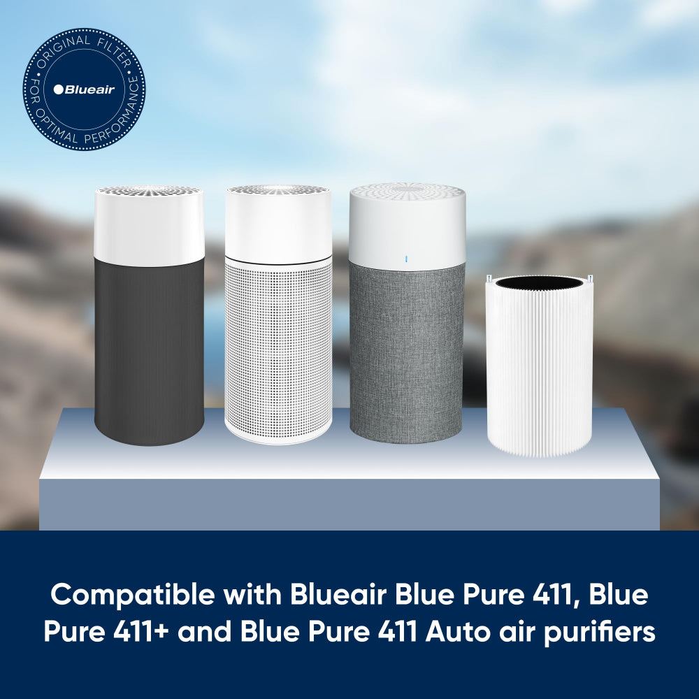 BLUEAIR Particle + Carbon Filter| Replacement Filter for Blue 3210/411/Joy S models, Removes 99.97% of Airborne Particles, Odor, Smoke, Easy Replacement, 6-12 months of use - White - 1pc