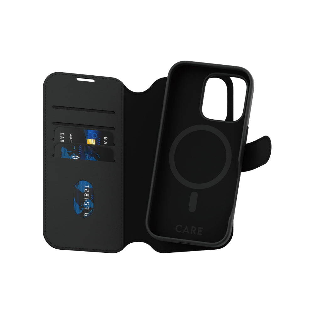 PANZERGLASS Care iPhone 16 Pro Two-In-One Wallet Case Feature Tango